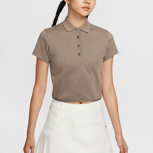 IF8529 2025女士套头运动高尔夫翻领透气短袖 214 耐克正品 Nike
