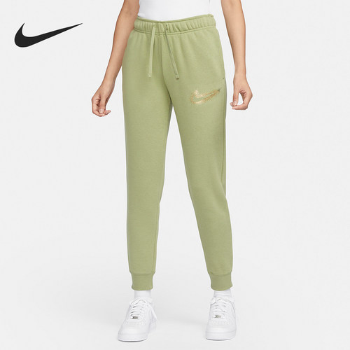 Nike/耐克正品新款女士系带针织束脚休闲运动长裤DQ6768-334
