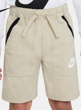 Nike/耐克正品潮流夏童装男女童运动五分裤抽绳短裤DN4853-010