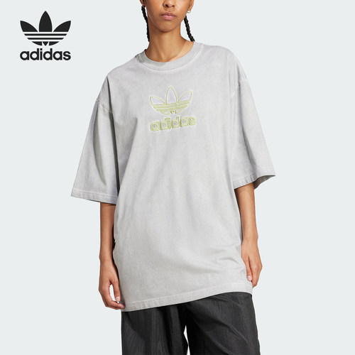Adidas/阿迪达斯正品三叶草女士运动宽松休闲短袖JM9248