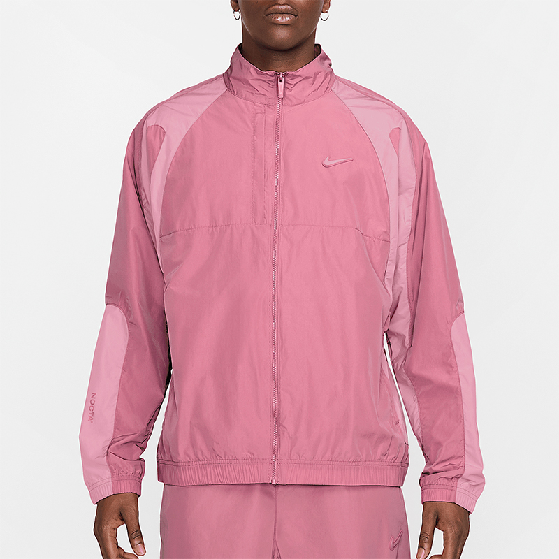 耐克男士立领拼接宽松梭织外套