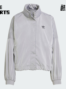 Adidas/阿迪达斯正品三叶草女士宽松透气立领运动夹克外套JD2584
