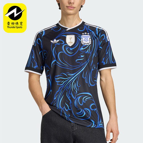 Adidas/阿迪达斯正品三叶草男士运动球迷版球衣足球短袖T恤JM8395
