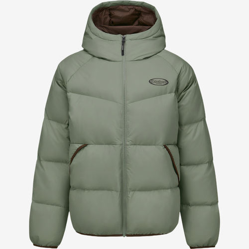 Skechers斯凯奇正品风尚系列男女保暖连帽羽绒服L425U084-01DR