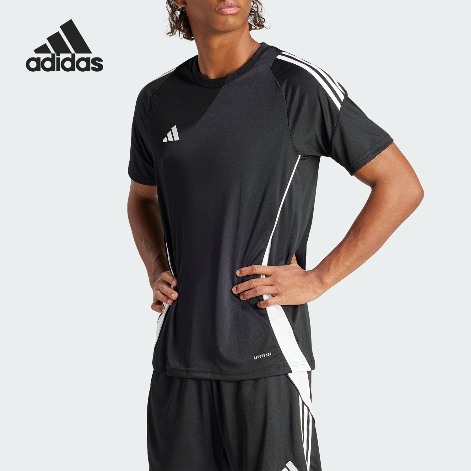 Adidas/阿迪达斯正品TIRO24 JSY 男士足球运动短袖球衣IJ7676