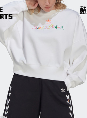 Adidas/阿迪达斯正品三叶草冬季休闲圆领女子运动卫衣HS2605