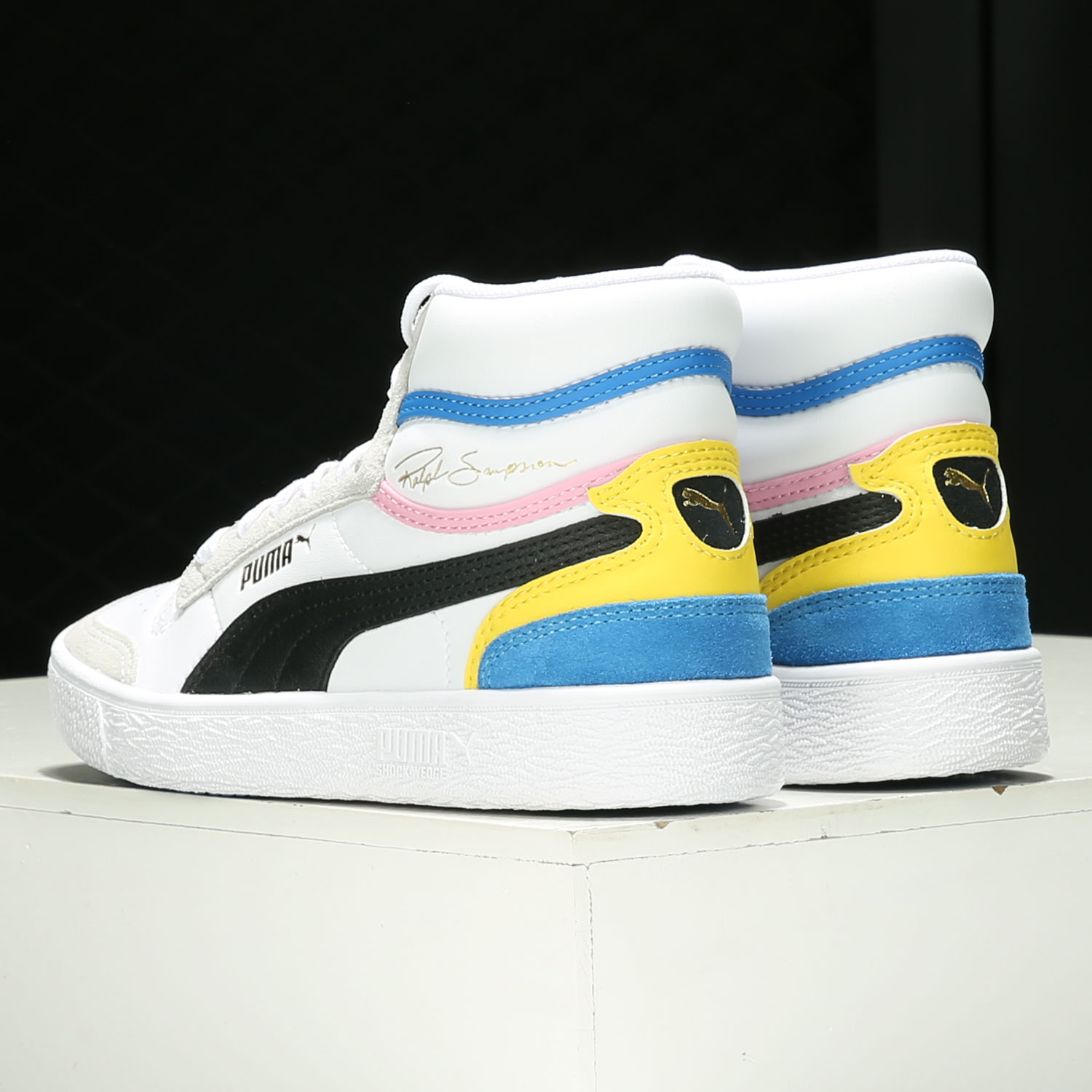 Puma/彪马正品高帮板鞋春季新款男女休闲轻便运动鞋375927-01