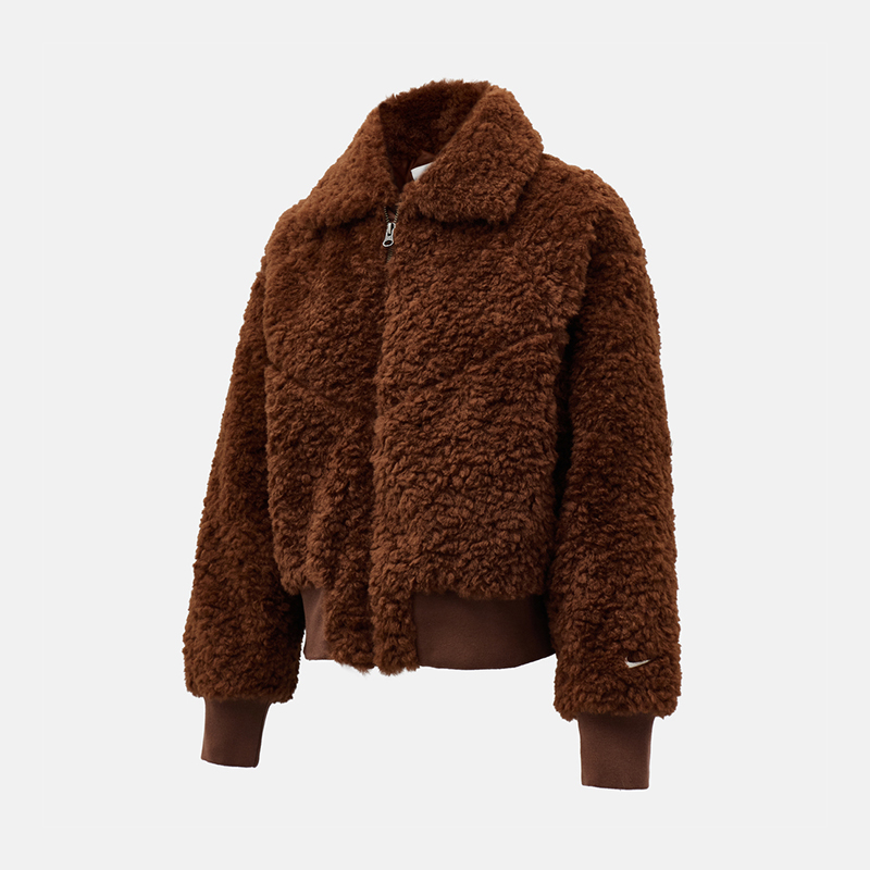 Nike/耐克正品2025冬季款女士休闲复古仿羊羔绒外套HV2808-265