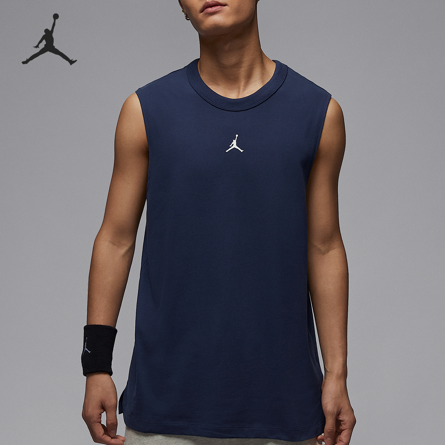 Nike/耐克正品JORDAN男士下摆开衩比赛无袖背心FN5857-410