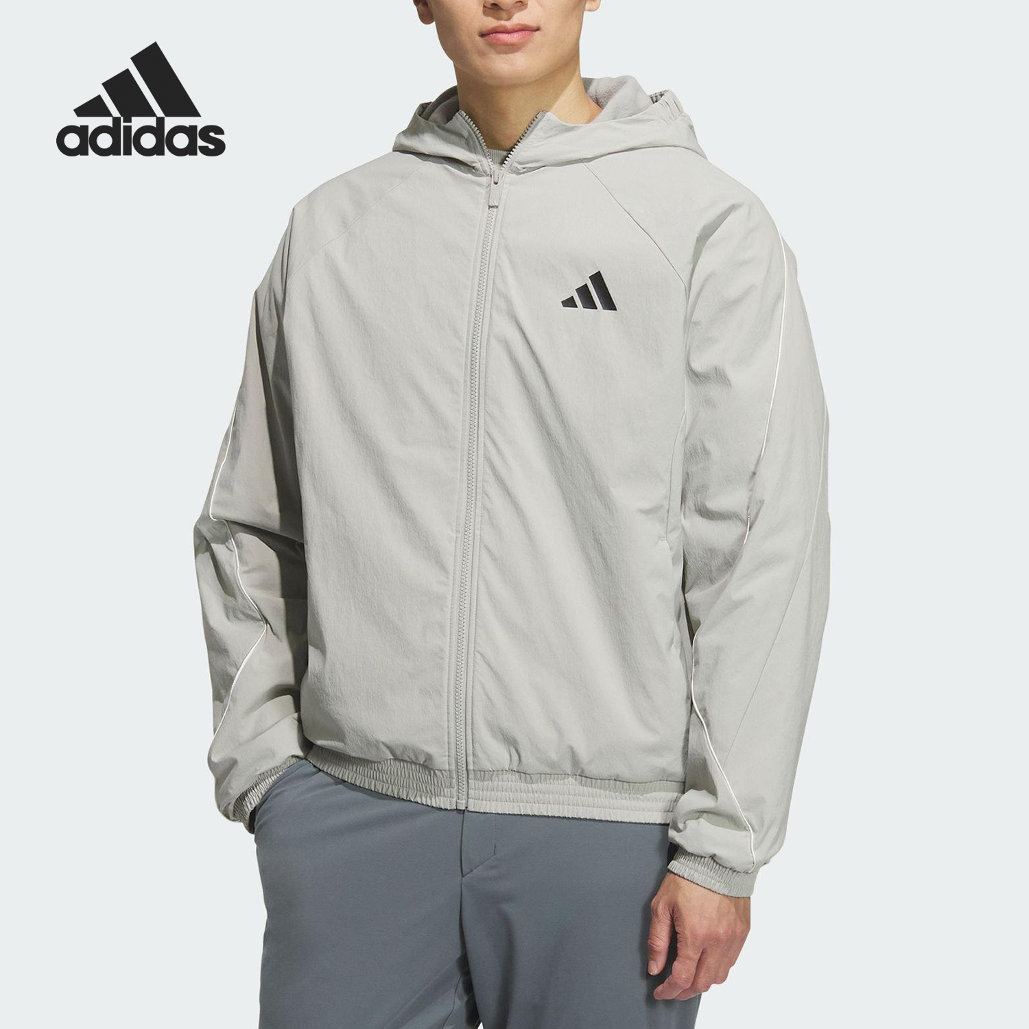 Adidas/阿迪达斯正品ST STADIUM WV J男士宽松连帽外套KC2855