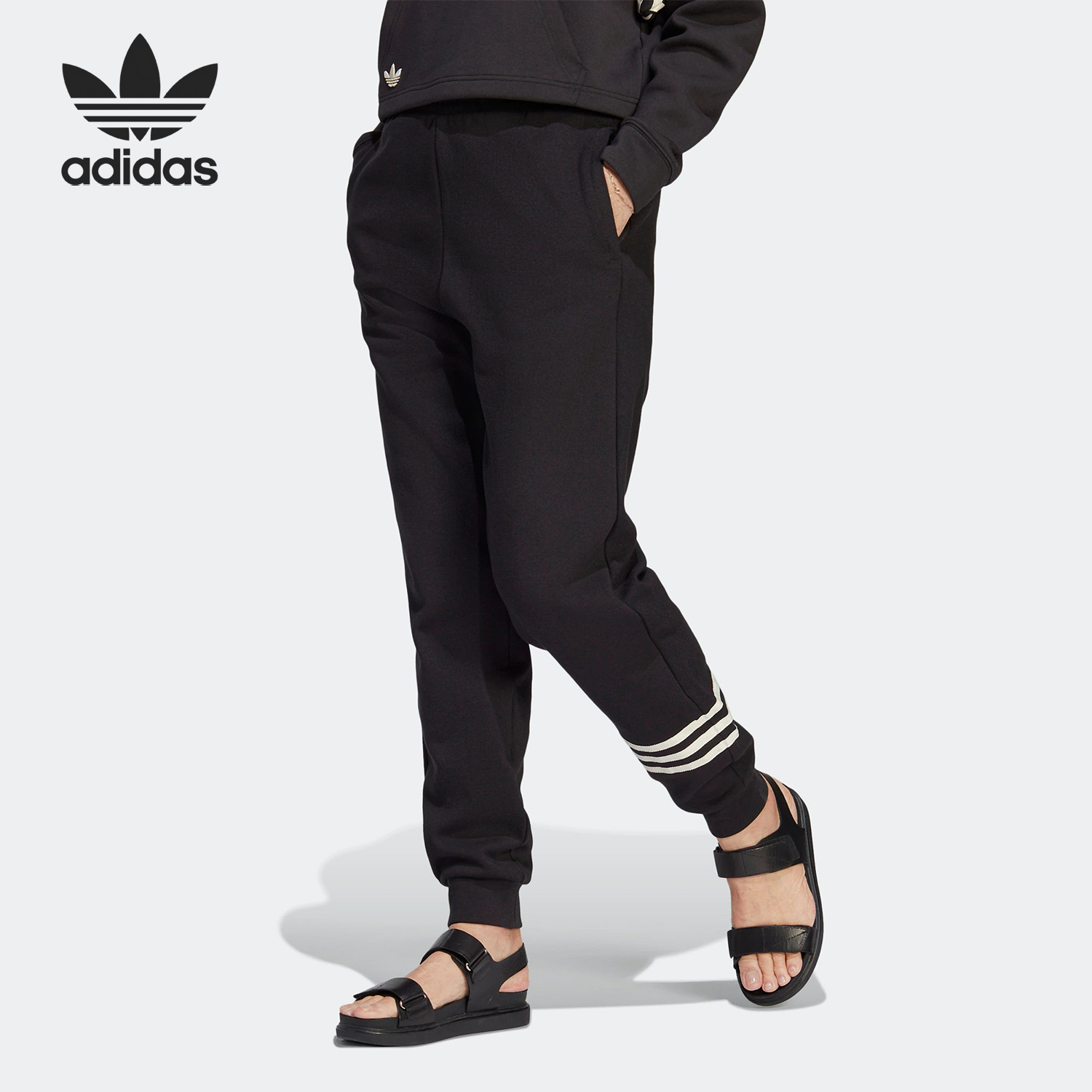 长裤Adidas/阿迪达斯针织跑步