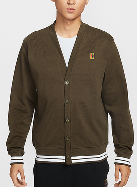 Nike/耐克正品Court Fairway男士休闲针织复古运动外套IQ3973-212