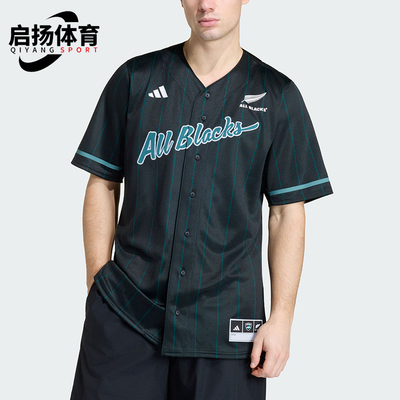 Adidas/阿迪达斯正品ALBLACKSBASEBALJERSEY短袖球衣JL8043