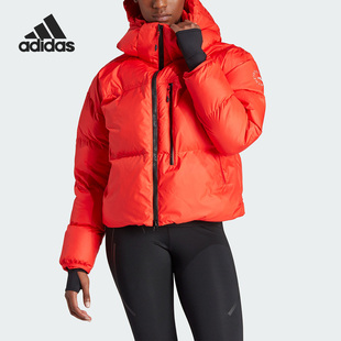 Adidas/阿迪达斯SHORT PUF女子短款运动连帽棉服IL9614