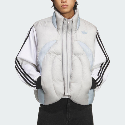 Adidas/阿迪达斯正品三叶草男女立领时尚宽松保暖羽绒马甲KS8232