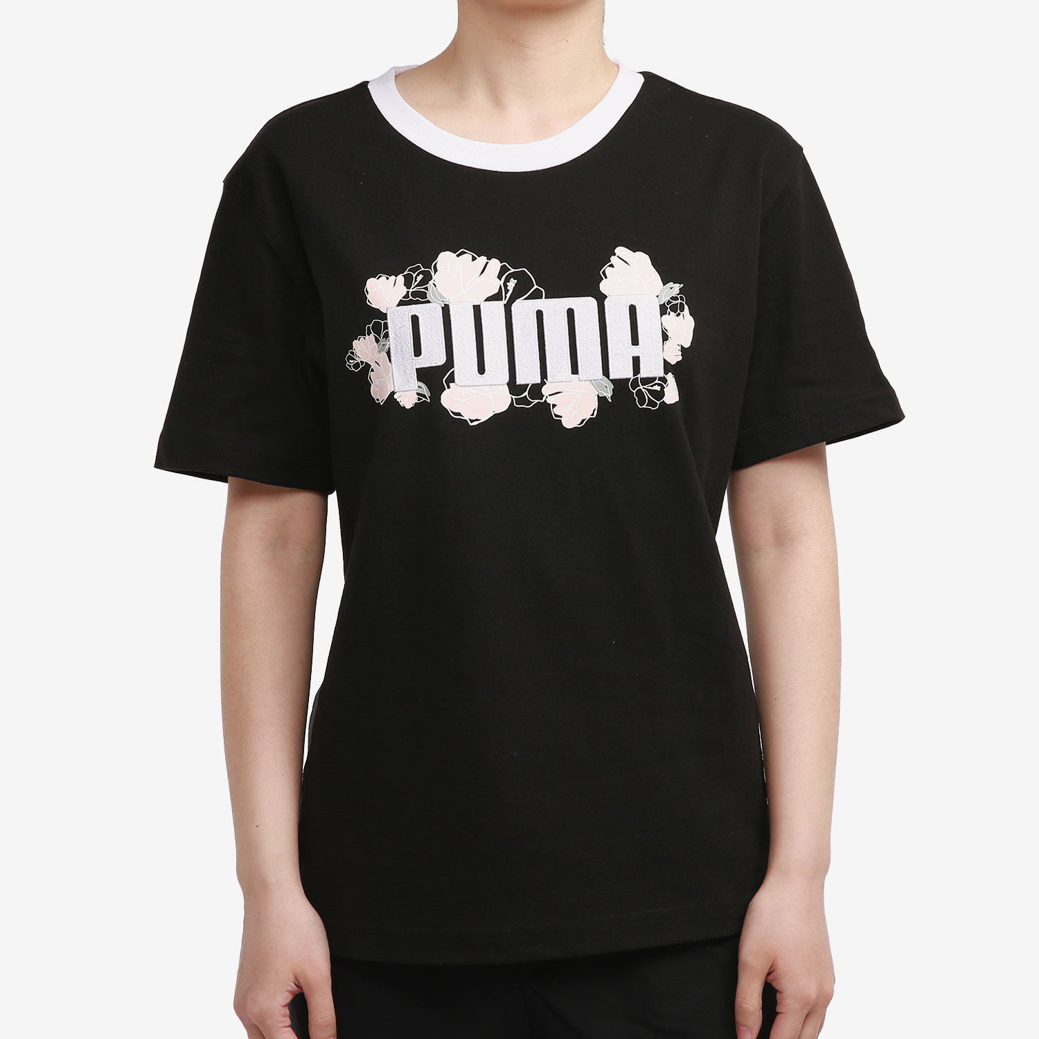 Puma/彪马正品新款女子休闲印花圆领短袖T恤 FLORAL 532042-01