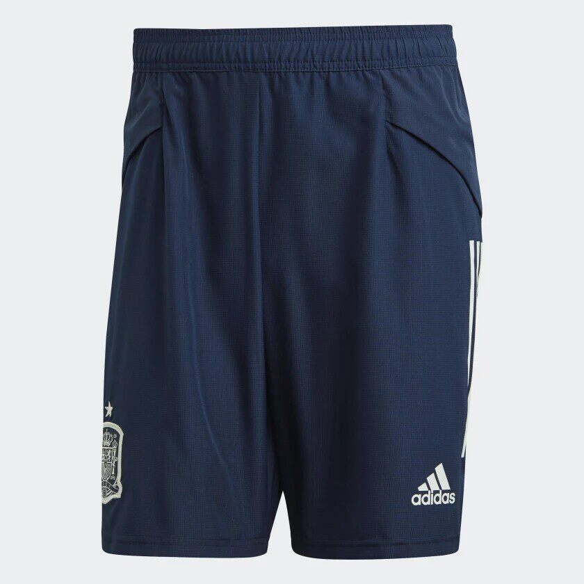 Adidas阿迪达斯正品男宽松训练深蓝色休闲运动短裤五分裤FI6288