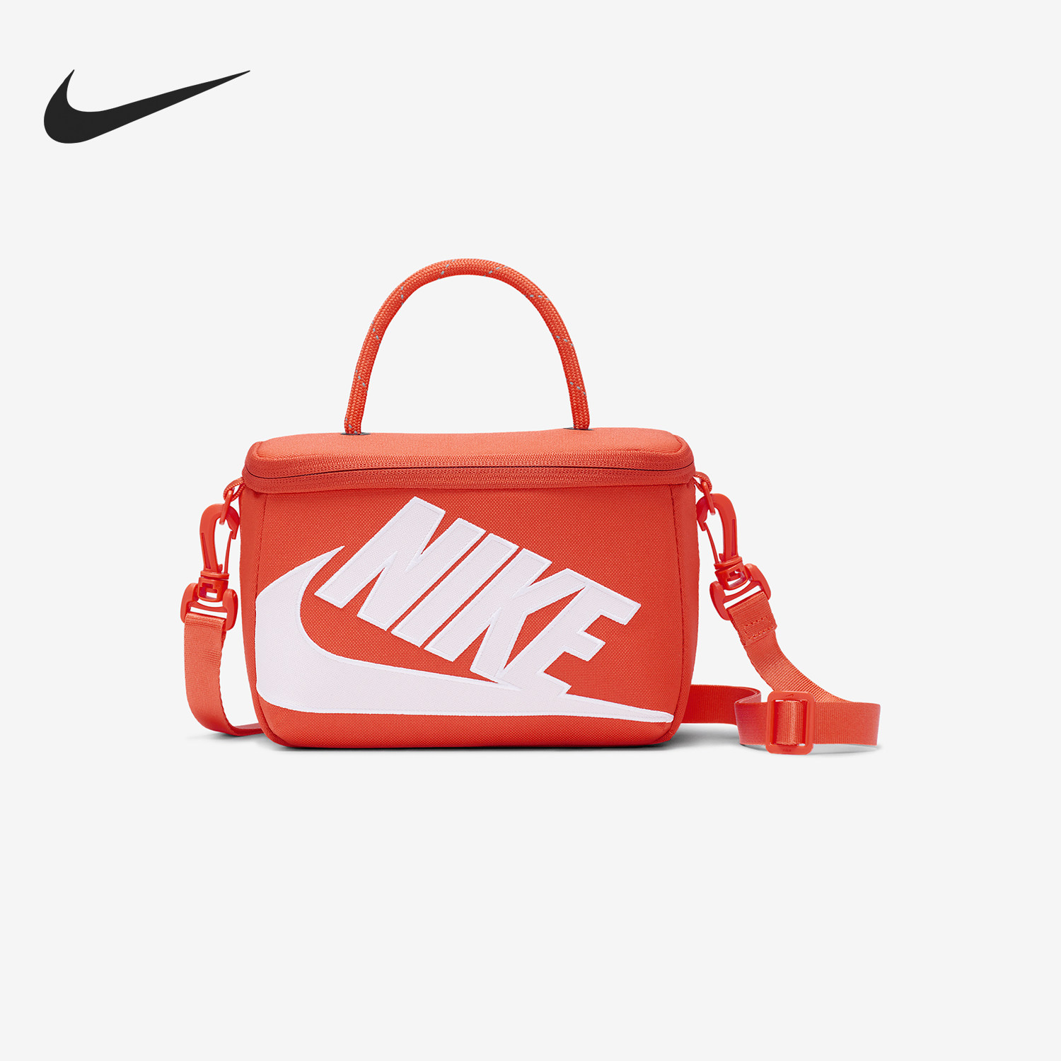 Nike/耐克正品迷你包新款女橙白色便携手经典提斜挎包FN3059-869图片