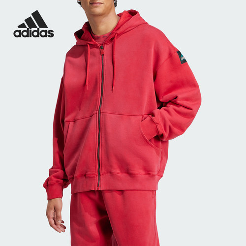 Adidas/阿迪达斯官方正品EQT HOODIE男士连帽针织保暖外套JD0660