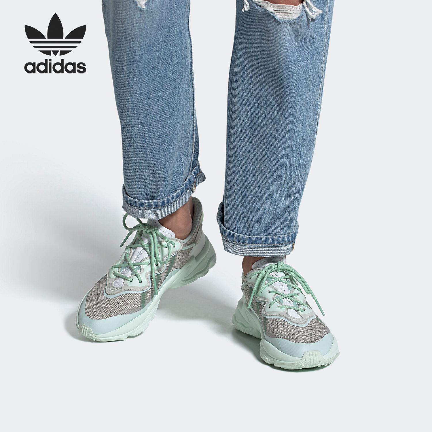 Adidas/阿迪达斯正品 三叶草OZWEEGO系列女子运动休闲鞋 FV9751