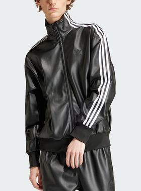 Adidas/阿迪达斯正品F LTHR TT JCKT男士运动皮夹克IZ4033