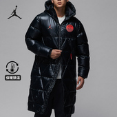 耐克正品 大巴黎系列男士 长款 Nike 连帽保暖棉服FV7743 045