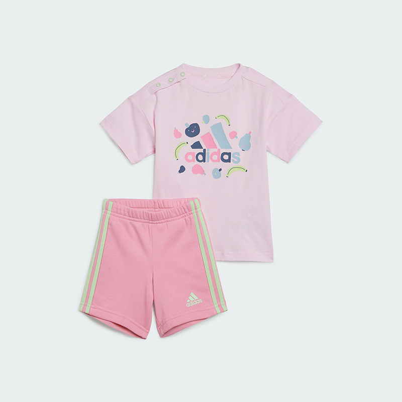 阿迪达斯婴童运动短袖套装