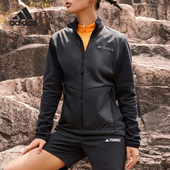 Adidas 阿迪达斯正品 TERREX户外女士摇粒绒拼接外套IJ0545