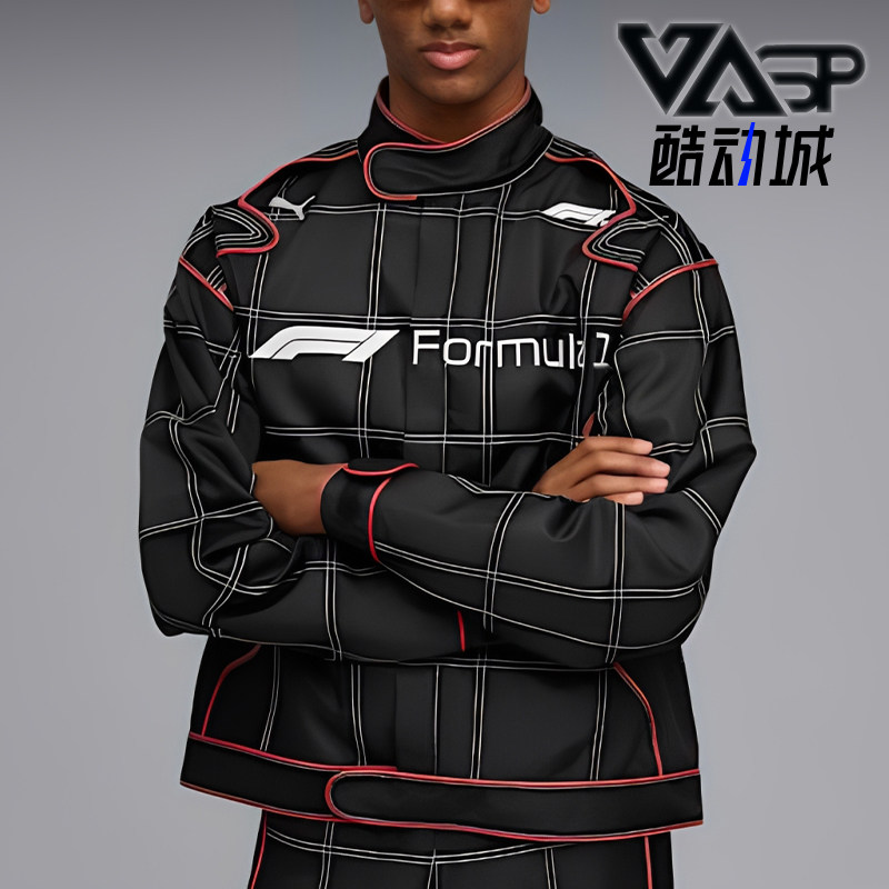 Puma/彪马正品F1赛车夹克新款男黑红色街头经典夹克外套632988-01