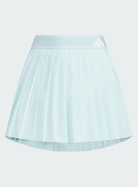 Adidas/阿迪达斯正品2025夏季款儿童透气A字百褶时尚半身裙KF0402