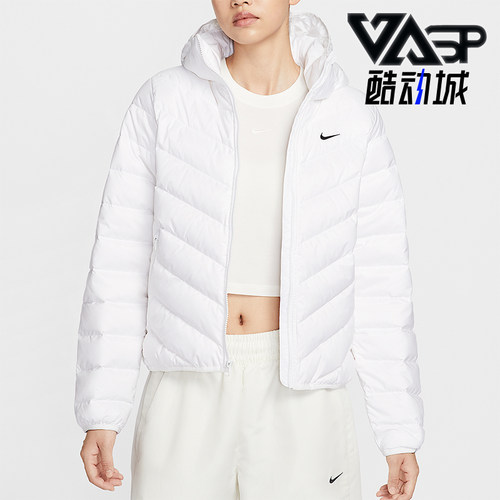 Nike/耐克正品冬季女士运动保暖轻质连帽夹克羽绒服HV5106-100