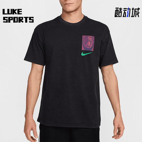 Nike/耐克正品新款男士圆领针织经典透气经典短袖T恤HJ3326-010