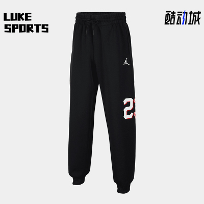 耐克大童针织休闲保暖束脚长裤