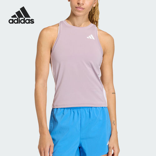 Adidas/阿迪达斯官方正品夏季女士训练工字背无袖背心T恤KC2973