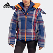 女子运动宽松连帽棉服外套HG6904 SMC冬季 Adidas 阿迪达斯正品