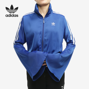 Adidas/阿迪达斯三叶草女子高立领喇叭袖夹克外套 ED4772