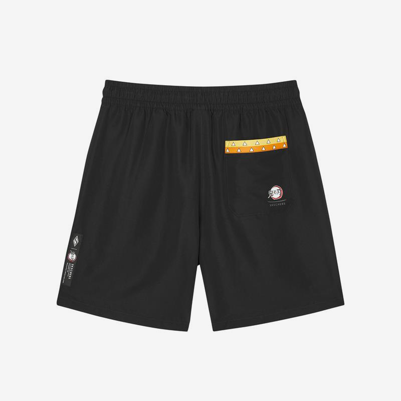 Skechers/斯凯奇正品鬼灭之刃联名系列男子宽松透气运动短裤