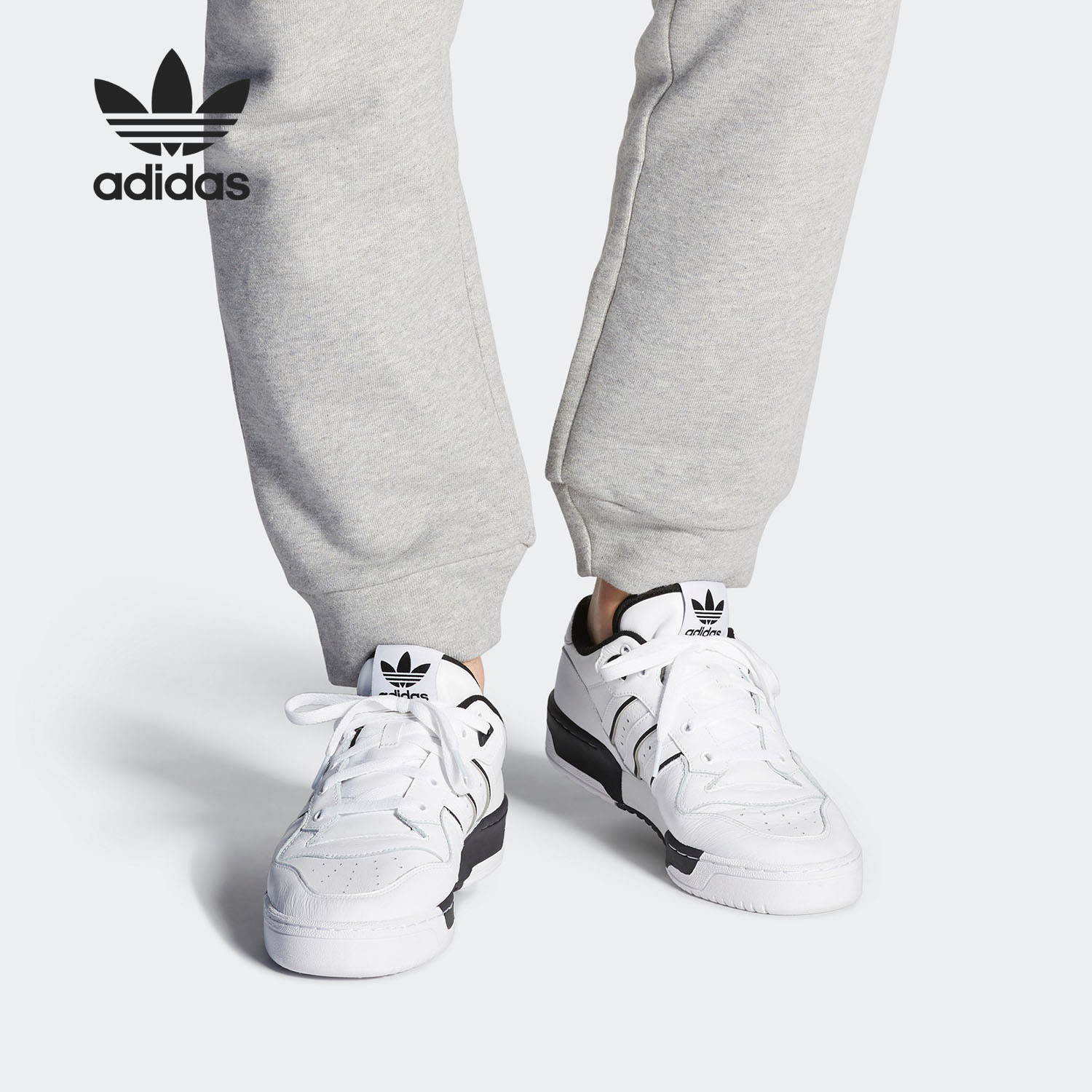 Adidas/阿迪达斯正品三叶草RIVALRY LOW男子经典板鞋运动鞋EE4657