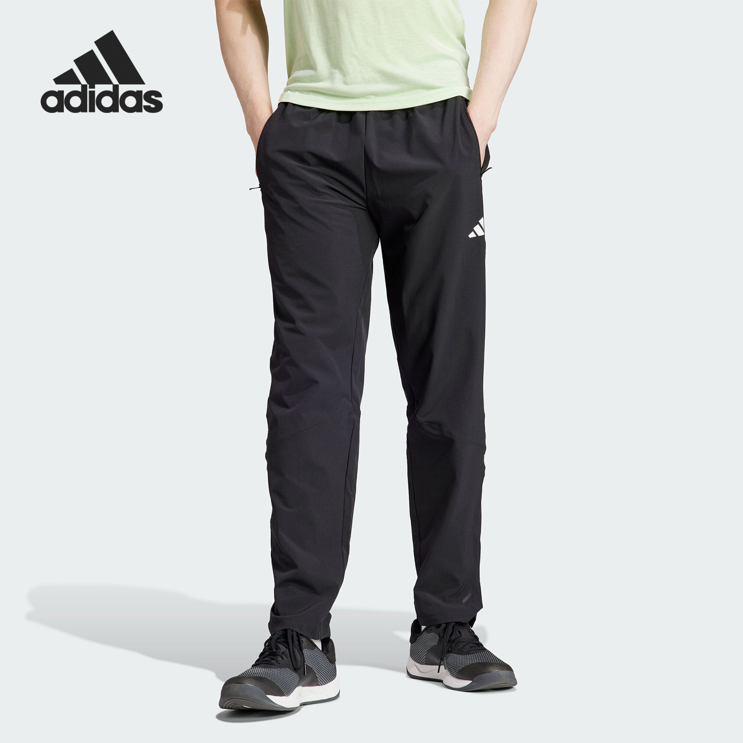 Adidas/阿迪达斯官方正品春季新款男子健身训练梭织长裤IK9680