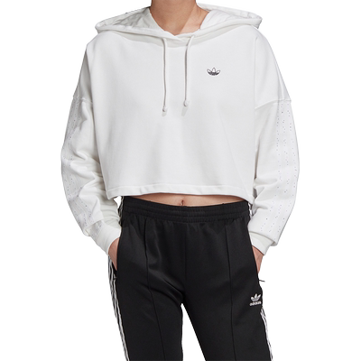 Adidas阿迪达斯短款休闲套头卫衣