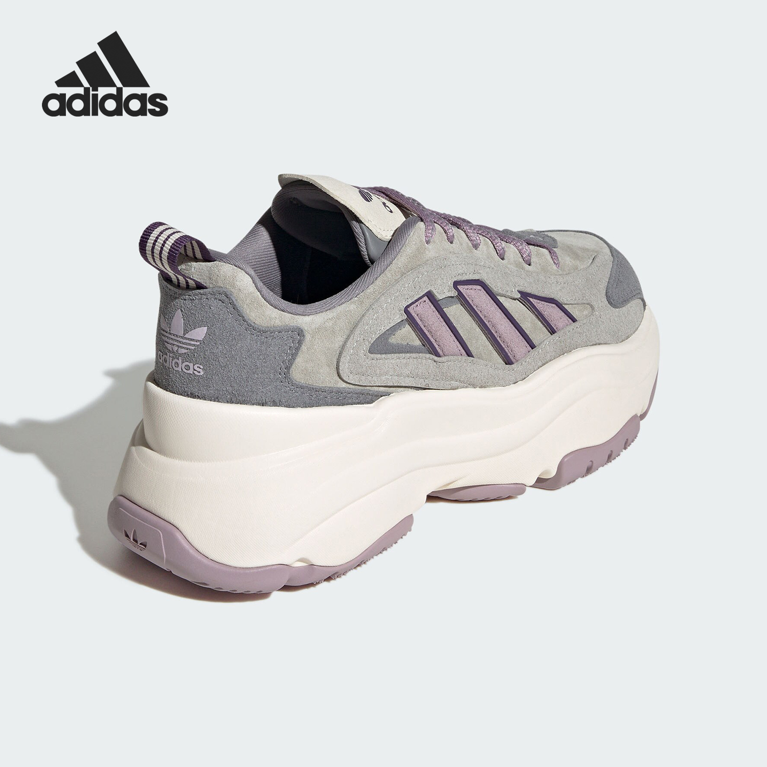 Adidas/阿迪达斯正品OZGAIA W女士经典厚底绑带老爹鞋JS1658