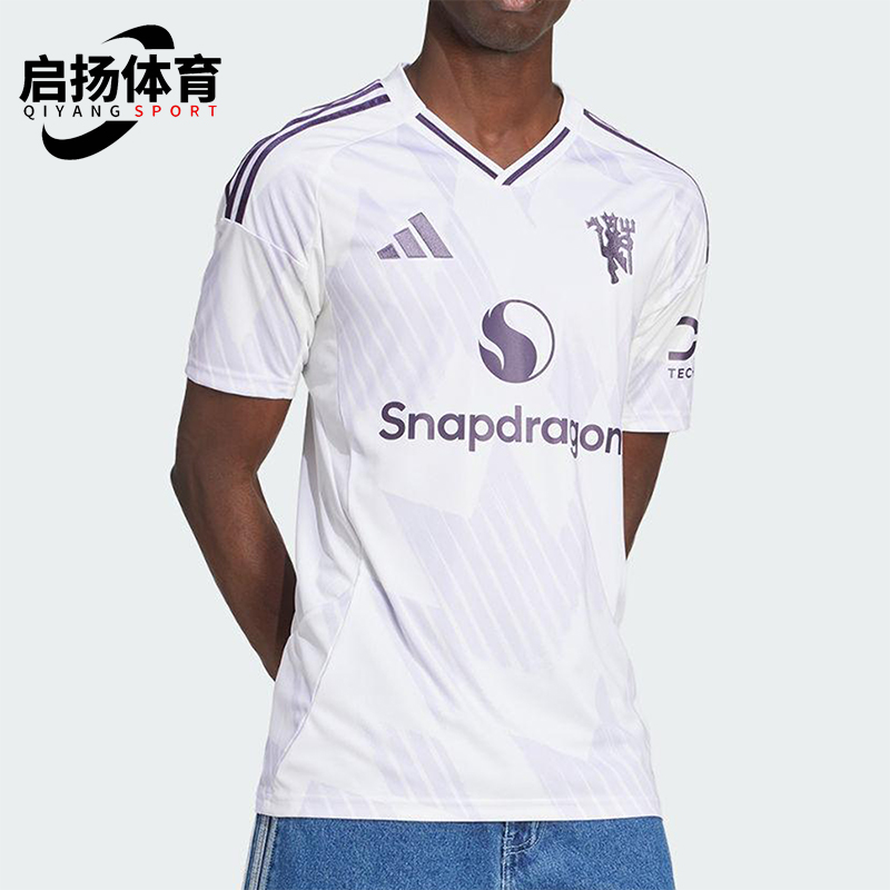 Adidas/阿迪达斯正品MUFC A JSY男士透气足球运动训练短袖JI7423