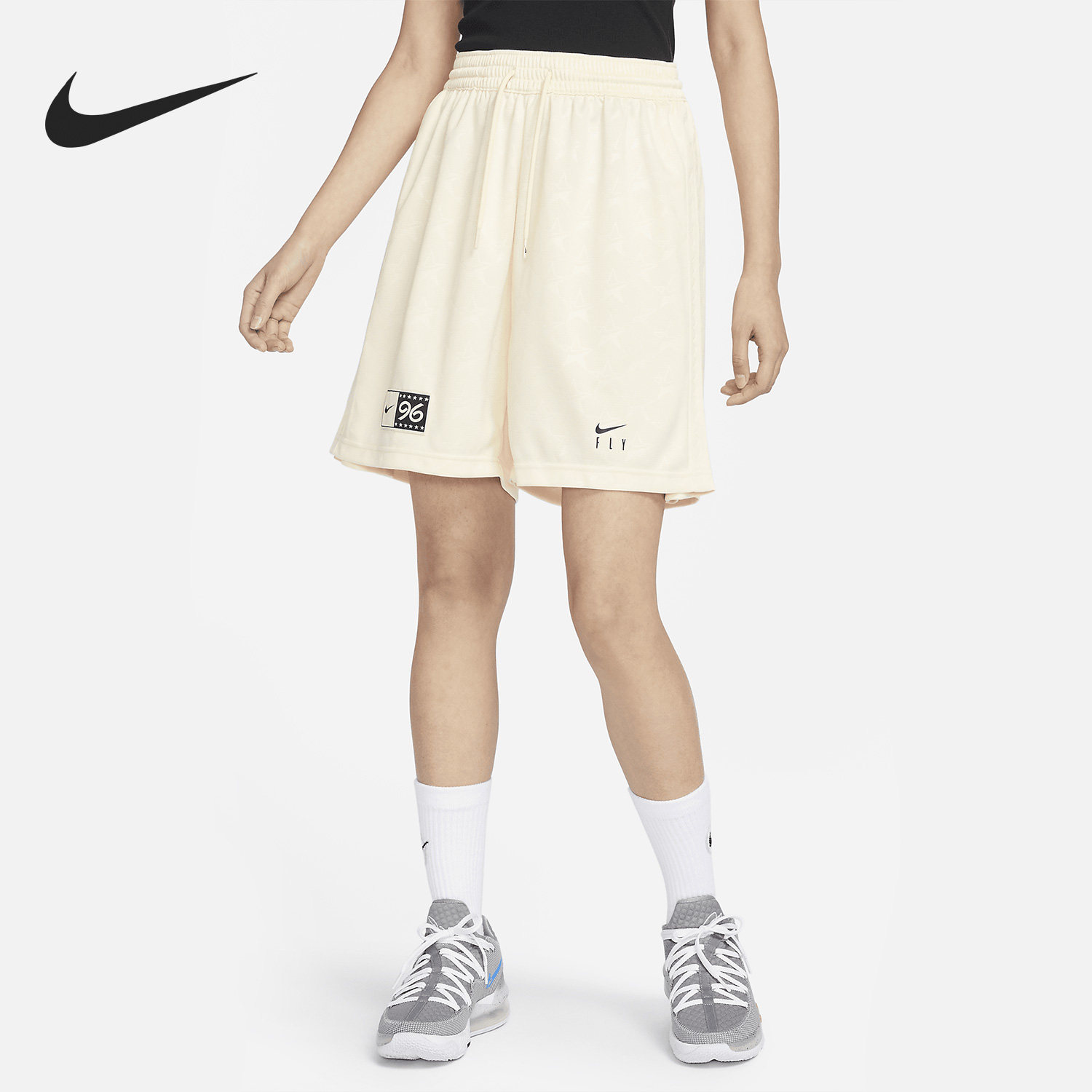 Nike/耐克正品夏新款透气网眼训练女子运动短裤DX3949-113