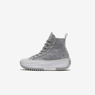 Converse匡威 Runstar厚底增高冬季加绒保暖黑色休闲鞋 169437C