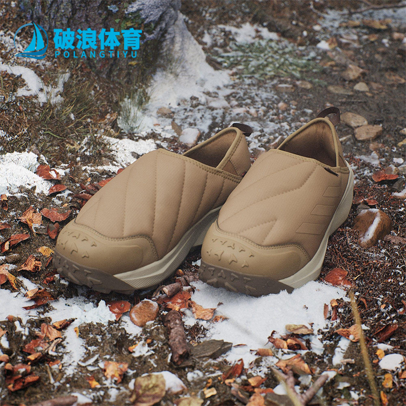 Adidas/阿迪达斯正品2025冬季款男女户外一脚蹬保暖休闲鞋JR5302