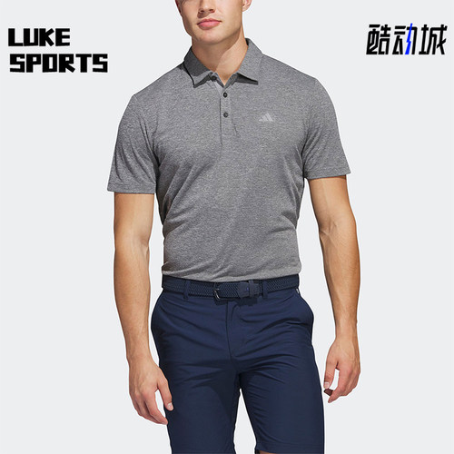 Adidas/阿迪达斯正品夏季男士透气印花运动休闲翻领POLO衫IA5449