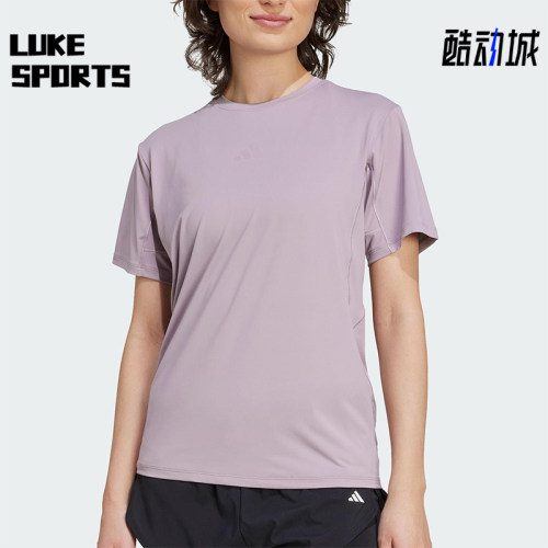 Adidas/阿迪达斯正品2025夏季女士圆领健身经典训练短袖KC4728