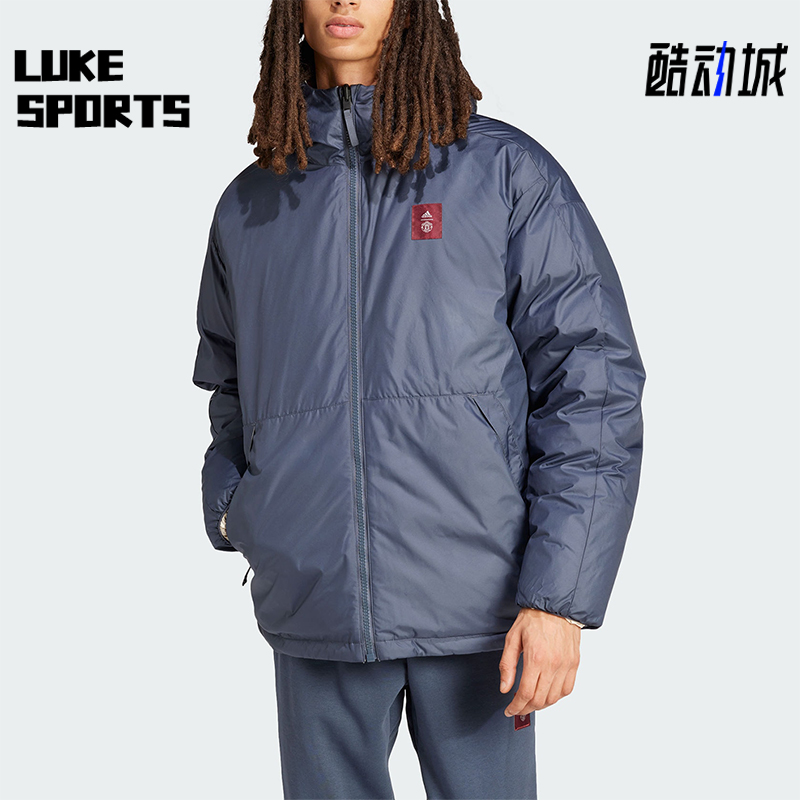 Adidas/阿迪达斯正品新款男士运动休闲保暖双面穿羽绒服IT4182