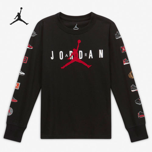 Nike/耐克正品春季新款JORDAN小童休闲运动长袖T恤HA5342-023