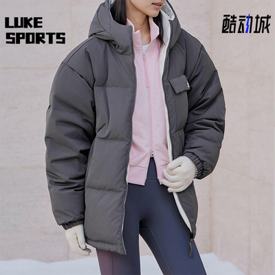 Adidas/阿迪达斯正品JACKET DOWN男士休闲双面穿连帽羽绒服KQ5543